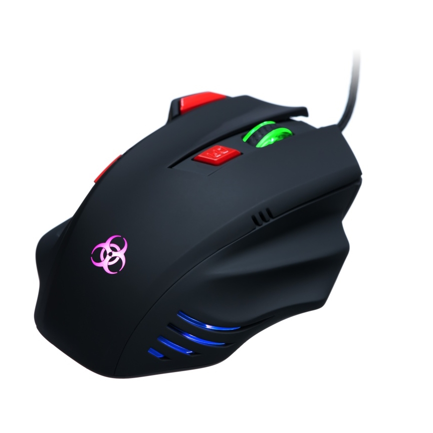 CONNECT IT CI-191 - LED Wired gaming mouse 800/1600/2400/3200 DPI black