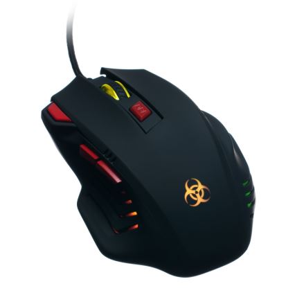 CONNECT IT CI-191 - LED Wired gaming mouse 800/1600/2400/3200 DPI black