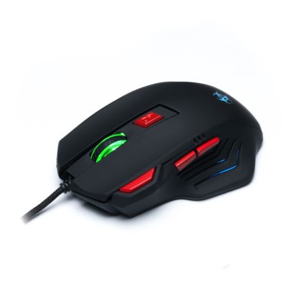CONNECT IT CI-191 - LED Wired gaming mouse 800/1600/2400/3200 DPI black