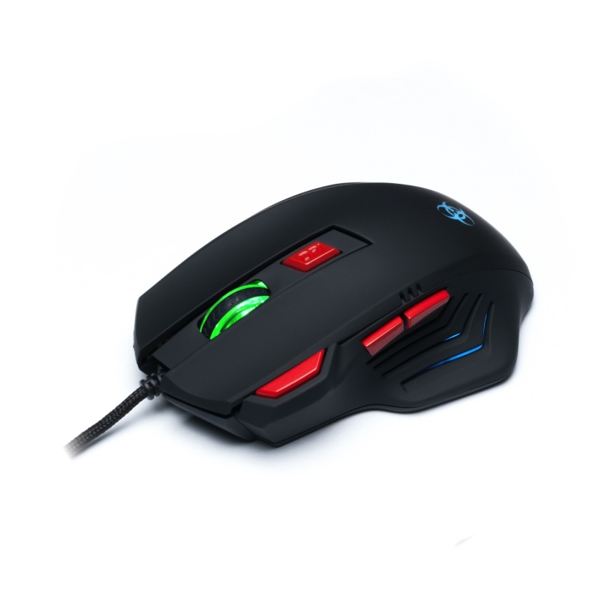 CONNECT IT CI-191 - LED Wired gaming mouse 800/1600/2400/3200 DPI black