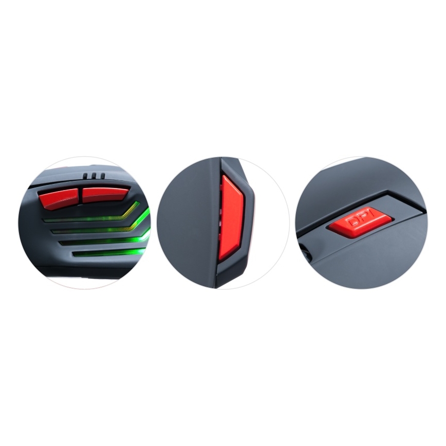 CONNECT IT CI-191 - LED Wired gaming mouse 800/1600/2400/3200 DPI black