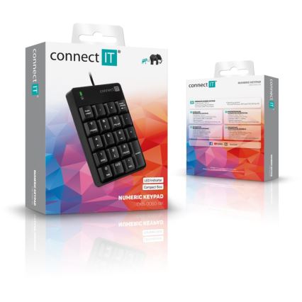 CONNECT IT CKB-0060-BK - Wired numeric keypad black