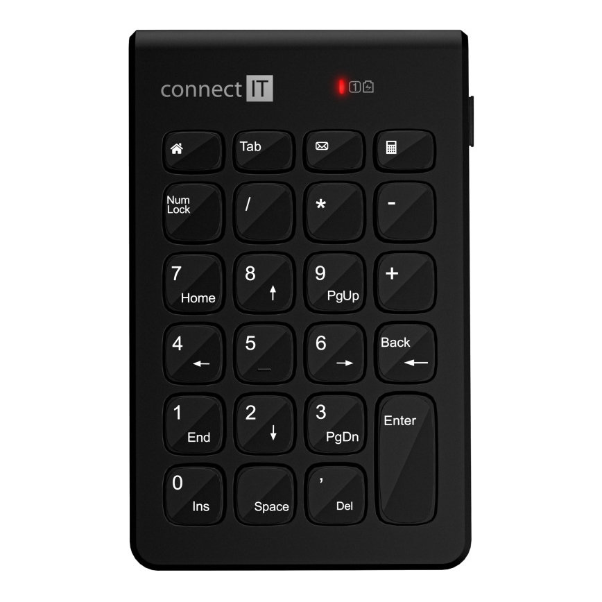 CONNECT IT CKB-0062-BK - Wireless numeric keypad 1xAAA black