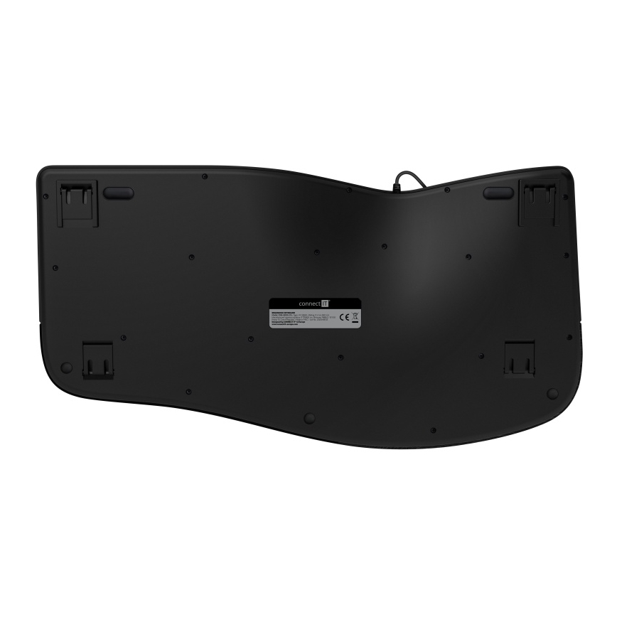 CONNECT IT CKB-2800-CS - Ergonomic wireless keyboard with CZ/SK localization black