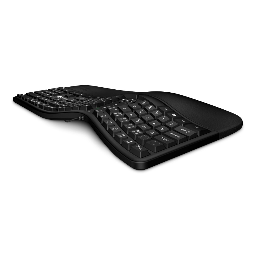 CONNECT IT CKB-2800-CS - Ergonomic wireless keyboard with CZ/SK localization black