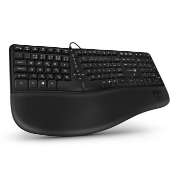 CONNECT IT CKB-2800-CS - Ergonomic wireless keyboard with CZ/SK localization black