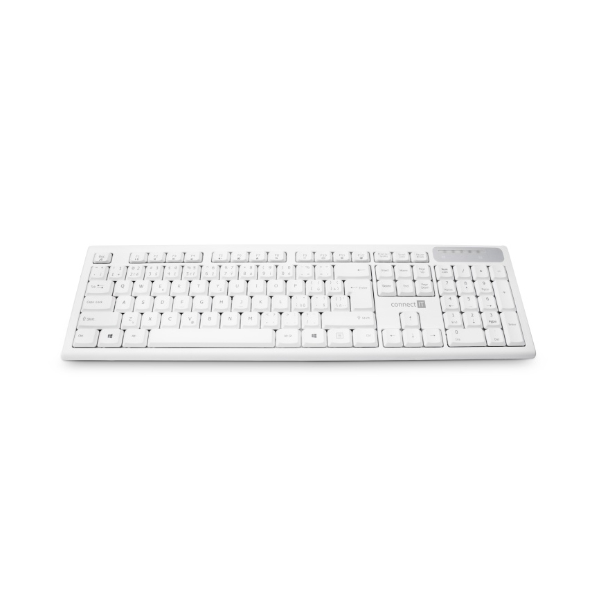 CONNECT IT CKB-3010-CS - Multimedia wireless keyboard with CZ/SK localization 2xAAA white