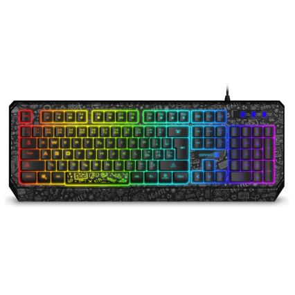CONNECT IT CKB-3530-DD - LED RGB Wired gaming keyboard with CZ/SK localization black