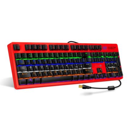 CONNECT IT CKB-3591-CS - LED RGB Wired gaming keyboard with CZ/SK localization black + red frame