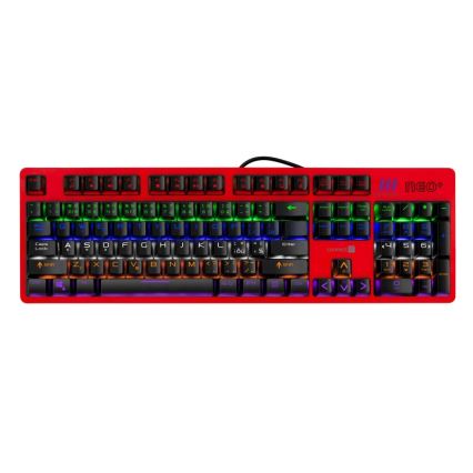 CONNECT IT CKB-3591-CS - LED RGB Wired gaming keyboard with CZ/SK localization black + red frame