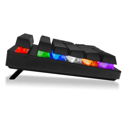 CONNECT IT CKB-3591-CS - LED RGB Wired gaming keyboard with CZ/SK localization black + red frame