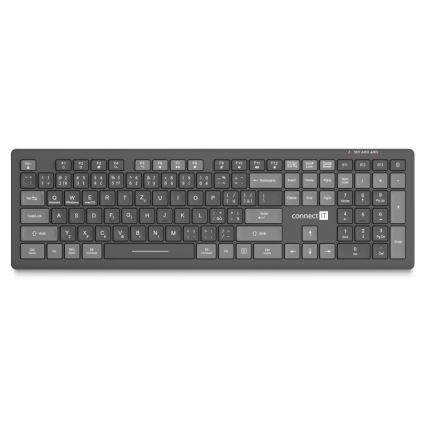 CONNECT IT CKB-5060-CS - Low-profile quiet keyboard with CZ/SK localization 350 mAh