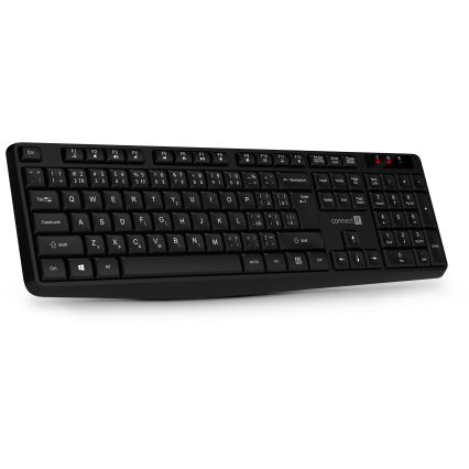 CONNECT IT CKM-4500-CS - Wireless keyboard and mouse 1000 DPI with CZ/SK localization 1xAAA + 1xAA black