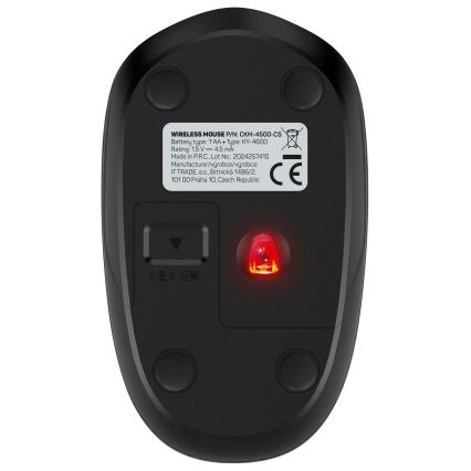 CONNECT IT CKM-4500-CS - Wireless keyboard and mouse 1000 DPI with CZ/SK localization 1xAAA + 1xAA black