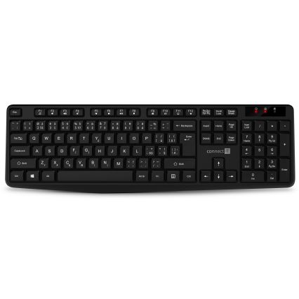 CONNECT IT CKM-4500-CS - Wireless keyboard and mouse 1000 DPI with CZ/SK localization 1xAAA + 1xAA black