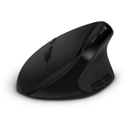 CONNECT IT CKM-6010-CS - Ergonomic wireless keyboard and mouse 800/1200/1600/2400 DPI with CZ/SK localization 1xAA + 2xAAA black