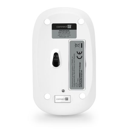 CONNECT IT CKM-7801-CS - Wireless keyboard and mouse 1200 DPI with CZ/SK localization 1xAAA + 1xAA white/pink