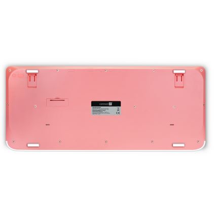 CONNECT IT CKM-7801-CS - Wireless keyboard and mouse 1200 DPI with CZ/SK localization 1xAAA + 1xAA white/pink