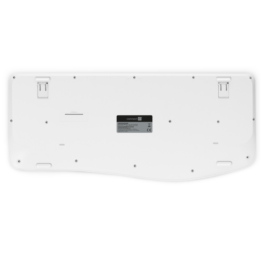 CONNECT IT CKM-7804-CS - Wireless keyboard and mouse 1200 DPI with CZ/SK localization 1xAAA + 1xAA white