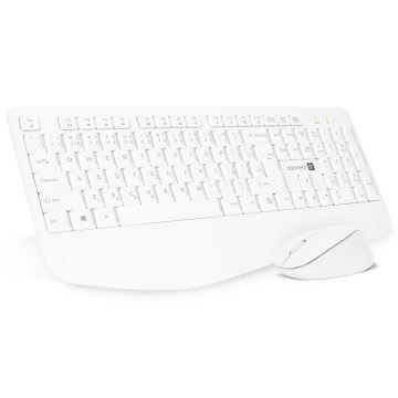CONNECT IT CKM-7804-CS - Wireless keyboard and mouse 1200 DPI with CZ/SK localization 1xAAA + 1xAA white
