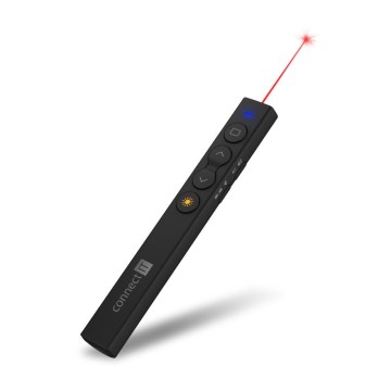 CONNECT IT CLP-2050-BK - Wireless presenter with laser pointer 1xAAA