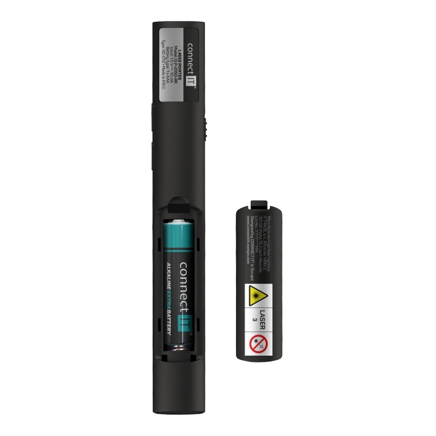 CONNECT IT CLP-2050-BK - Wireless presenter with laser pointer 1xAAA