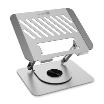CONNECT IT CMF-2100-SL - Rotating laptop stand silver