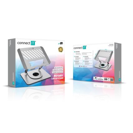 CONNECT IT CMF-2100-SL - Rotating laptop stand silver