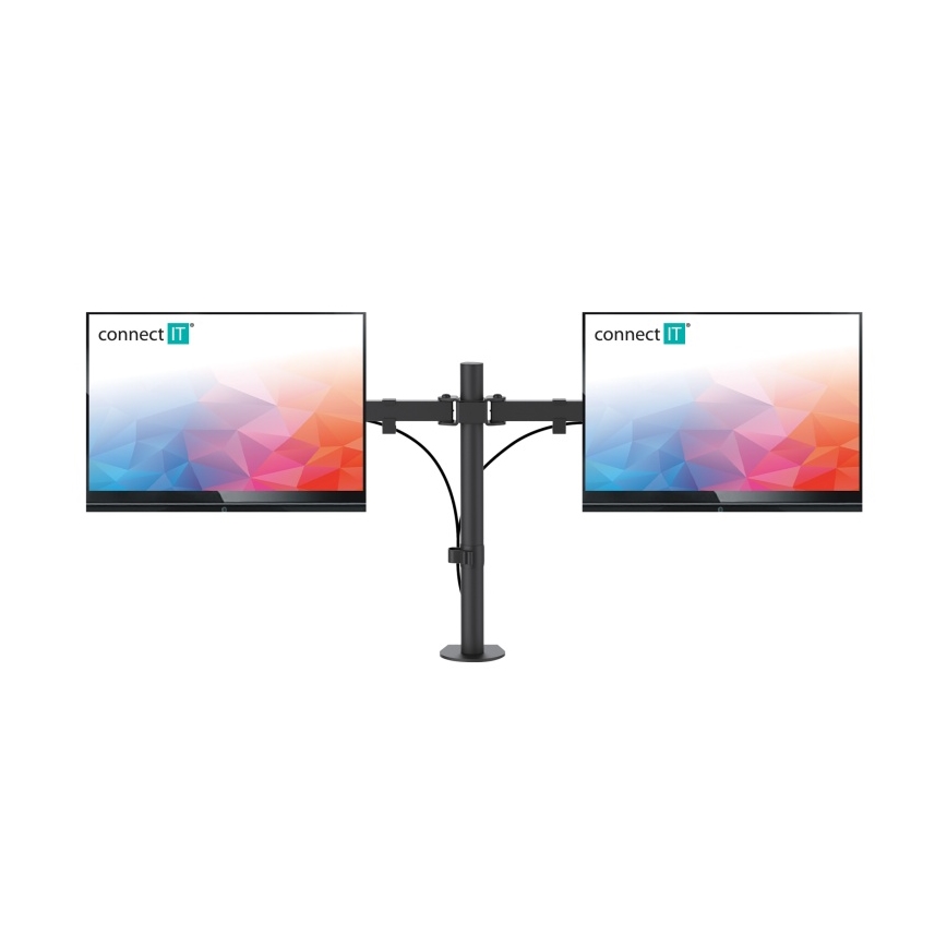 CONNECT IT CMF-3203-BK - Universal holder for 2 monitors 13-32” black
