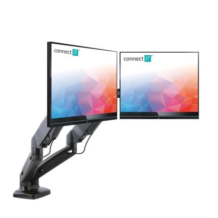 CONNECT IT CMF-3207-BK - Universal holder for 2 monitors 13-27” black