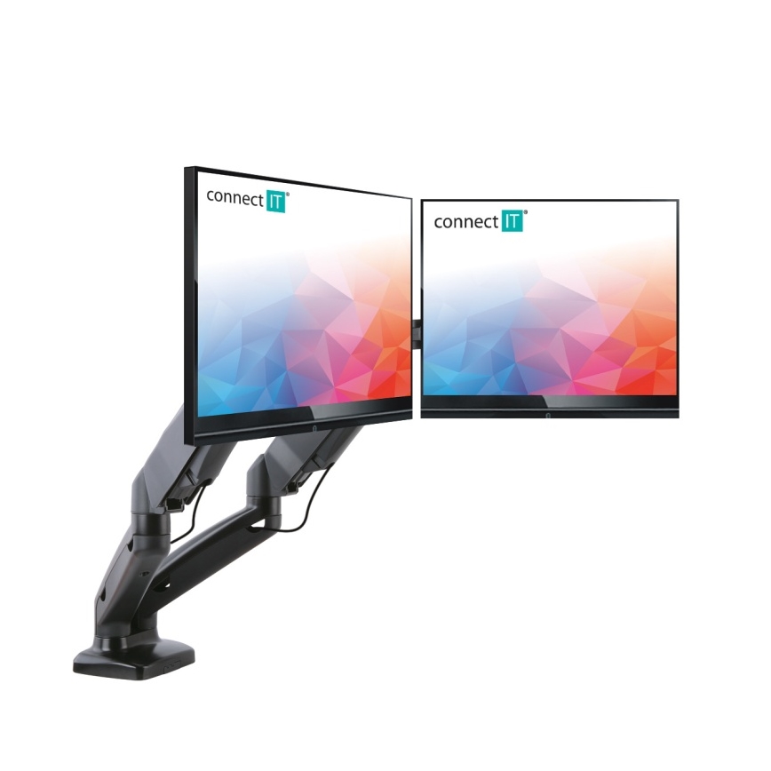 CONNECT IT CMF-3207-BK - Universal holder for 2 monitors 13-27” black