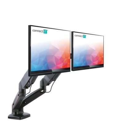 CONNECT IT CMF-3207-BK - Universal holder for 2 monitors 13-27” black