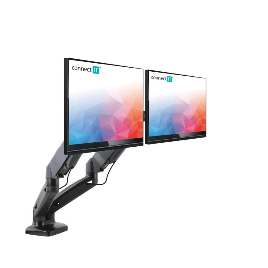 CONNECT IT CMF-3207-BK - Universal holder for 2 monitors 13-27” black