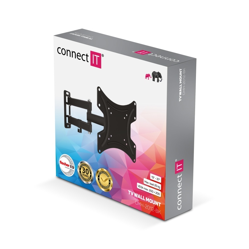 CONNECT IT CMH-2012-BK - Wall holder for TV 13-37” black