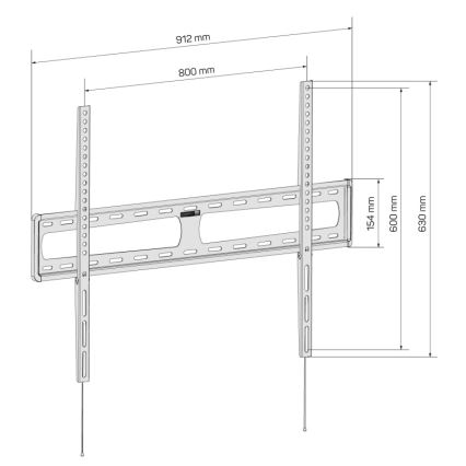 CONNECT IT CMH-6090-BK - Wall holder for TV 40-100” black