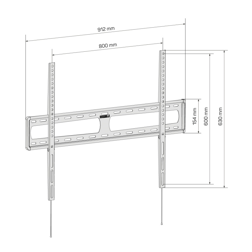 CONNECT IT CMH-6090-BK - Wall holder for TV 40-100” black