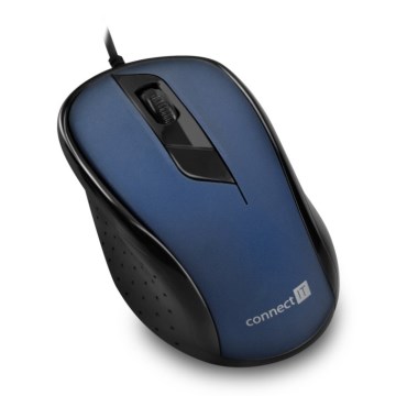 CONNECT IT CMO-1200-BL - Wired mouse 1000 DPI black/blue
