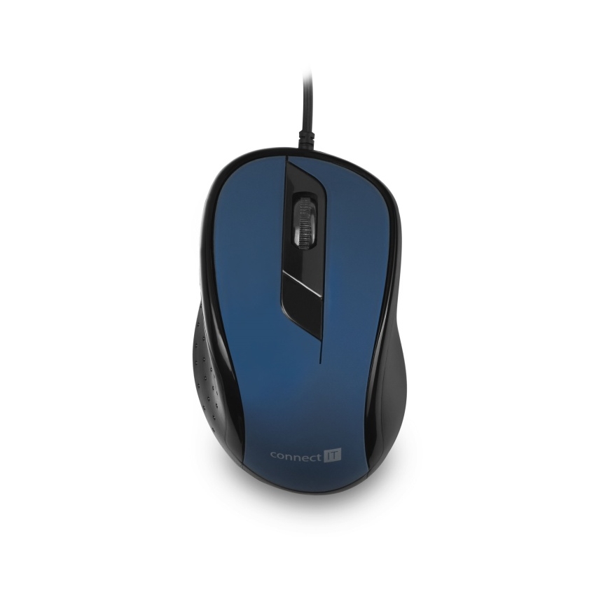 CONNECT IT CMO-1200-BL - Wired mouse 1000 DPI black/blue