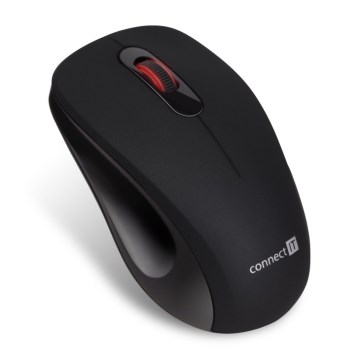 CONNECT IT CMO-2230-BK - Wireless silent mouse MUTE 1200 DPI 1xAA black