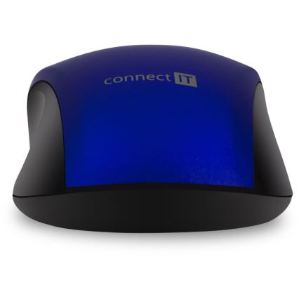 CONNECT IT CMO-2230-BL - Wireless silent mouse MUTE 1200 DPI 1xAA black/blue
