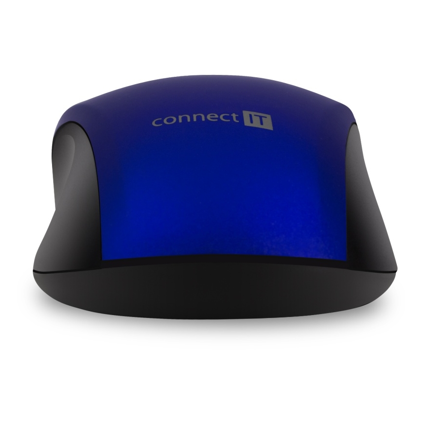 CONNECT IT CMO-2230-BL - Wireless silent mouse MUTE 1200 DPI 1xAA black/blue