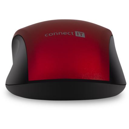 CONNECT IT CMO-2230-RD - Wireless silent mouse MUTE 1200 DPI 1xAA black/red