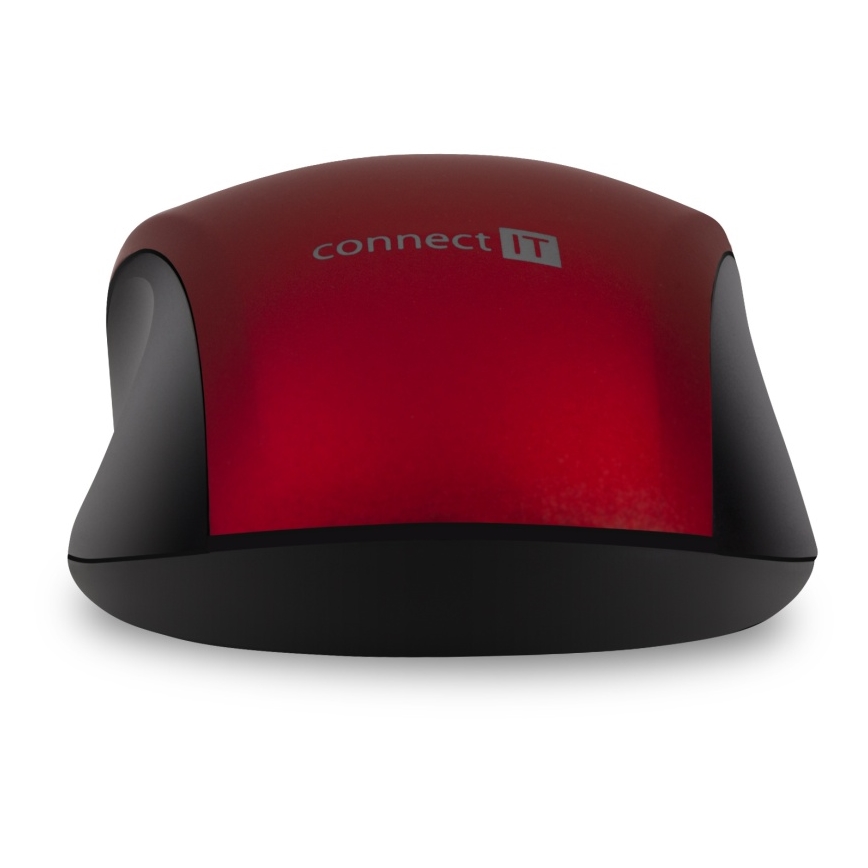CONNECT IT CMO-2230-RD - Wireless silent mouse MUTE 1200 DPI 1xAA black/red
