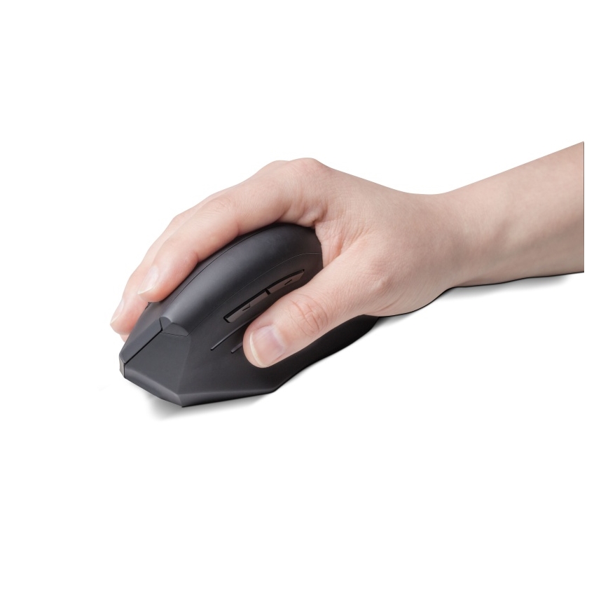 CONNECT IT CMO-2510-BK - Ergonomic Verti Wireless Mouse, 800/1200/1600 DPI, 2x AAA, Black