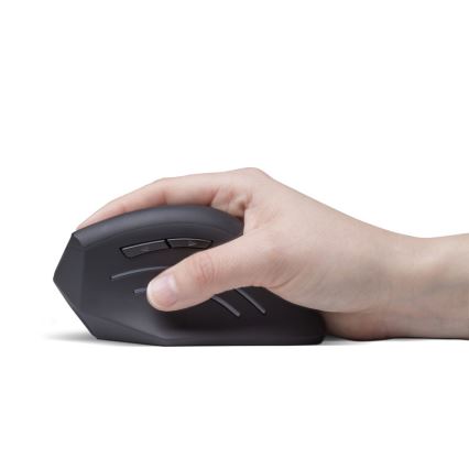 CONNECT IT CMO-2510-BK - Ergonomic Verti Wireless Mouse, 800/1200/1600 DPI, 2x AAA, Black