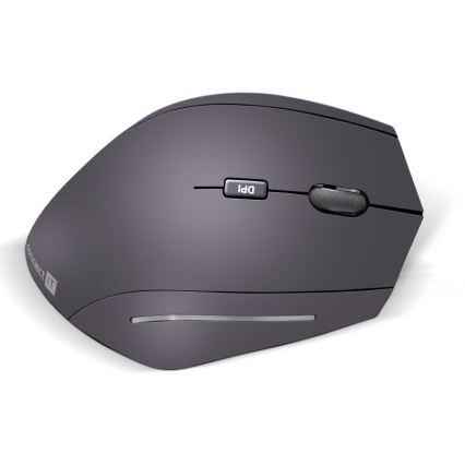 CONNECT IT CMO-2510-BK - Ergonomic Verti Wireless Mouse, 800/1200/1600 DPI, 2x AAA, Black