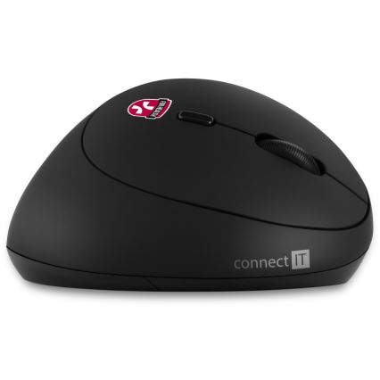 CONNECT IT CMO-2600-BK - Ergonomic Wireless Mouse 800/1200/1600 DPI 1xAA Black
