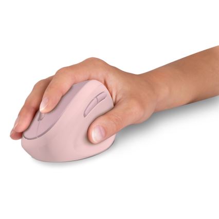 CONNECT IT CMO-2600-PK - Ergonomic Wireless Mouse 800/1200/1600 DPI 1xAA Pink