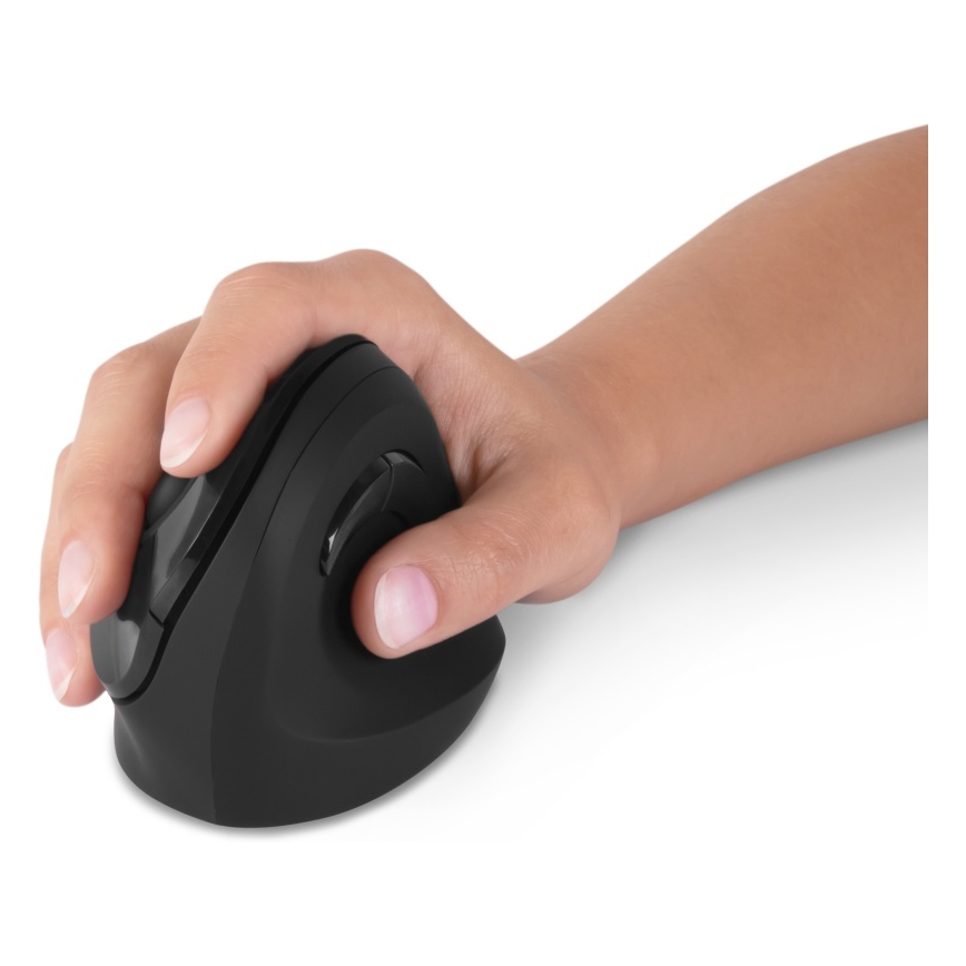 CONNECT IT CMO-2700-BK - Ergonomic wireless mouse 800/1200/1600 DPI 1xAA black