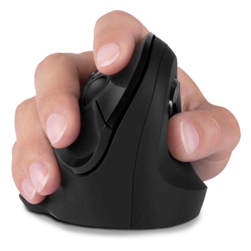 CONNECT IT CMO-2700-BK - Ergonomic wireless mouse 800/1200/1600 DPI 1xAA black